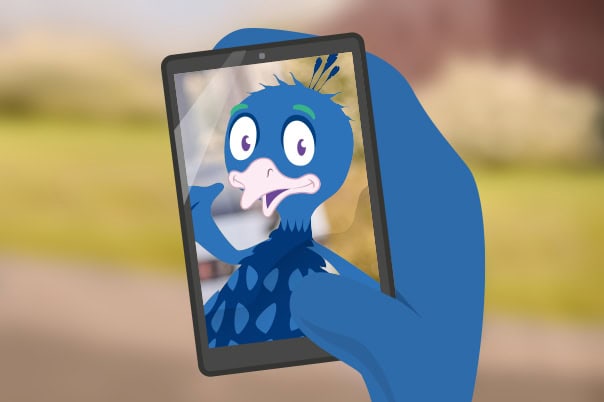 ÖPNPfau_Selfie Ein Selfie vom ÖPNPfau.