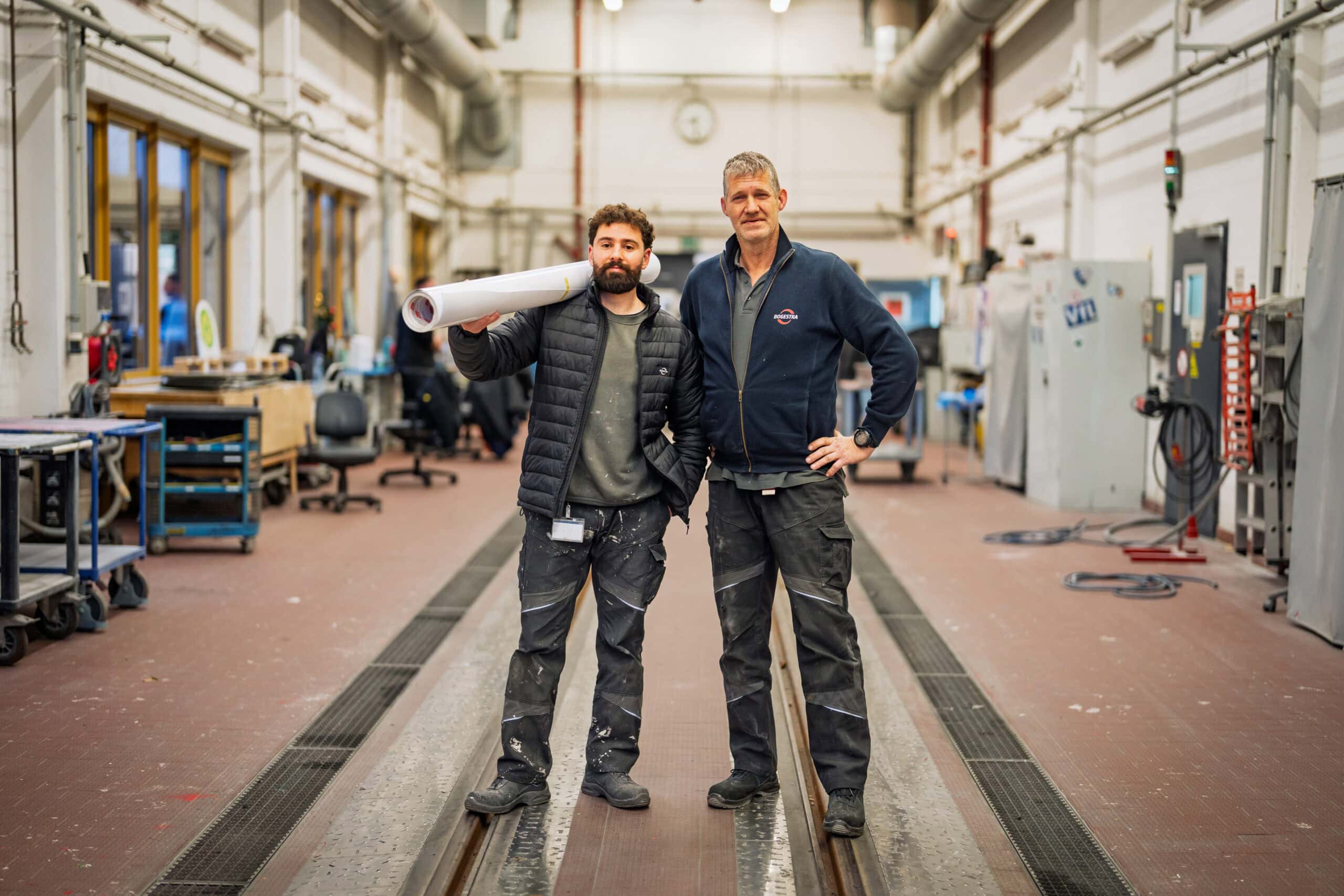 Ousamma und Lars nach getaner Arbeit